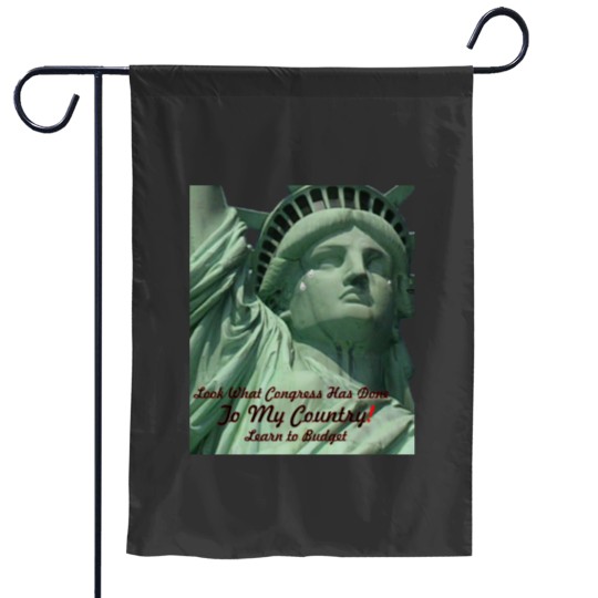 Discover Statue of Liberty Crying Garden Flags
