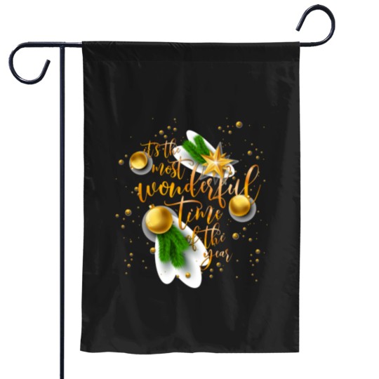 Discover Christmas It's the Most Wonderful Time of the Year Garden Flags