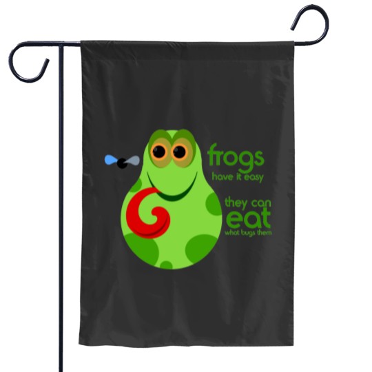Discover Funny Frog Quote Garden Flags