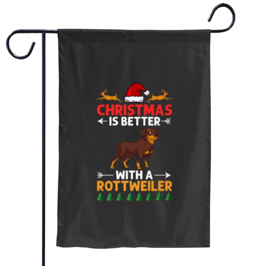 Discover Rottweiler Christmas Dog Puppies Xmas Training Garden Flags