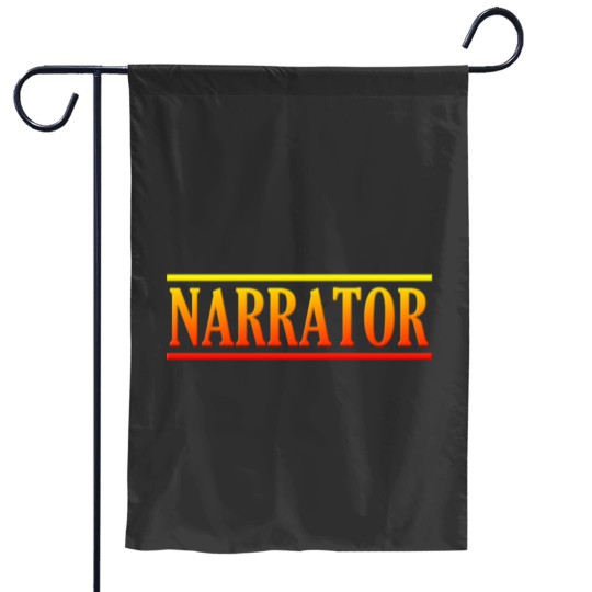 Discover Colorful Narrator Garden Flags