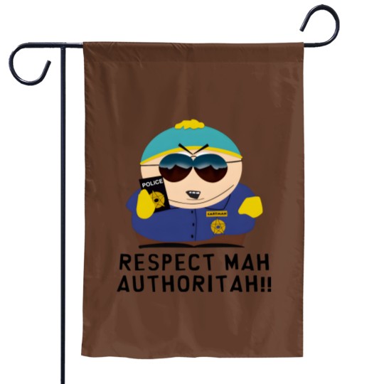Discover RESPECT MAH AUTHORITAH! Temporary design Garden Flags
