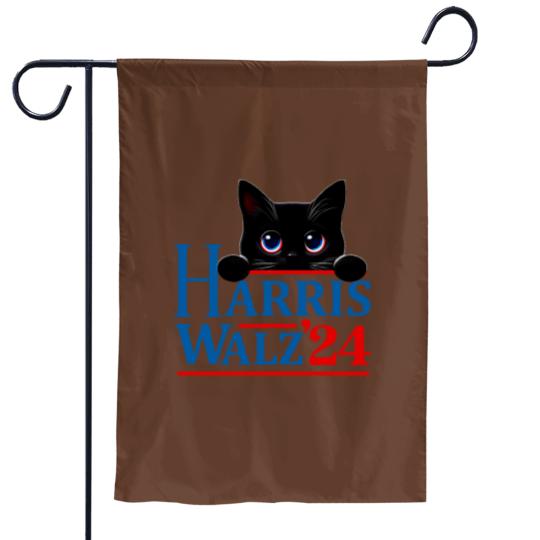 Discover Harris Walz Cat Lady  Harris tim walz Garden Flags - 1 Garden Flags