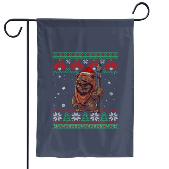 Discover Cute Santa Wicket Ewoks Endor Ugly Sweater Christmas Garden Flags