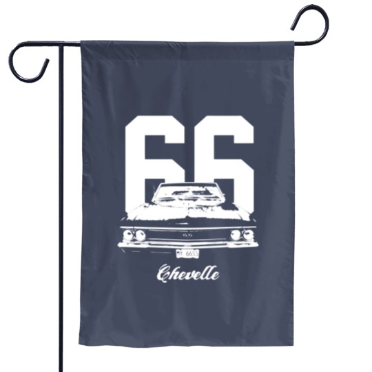 Discover 1966 Chevelle Grill View Worn Look Garden Flags