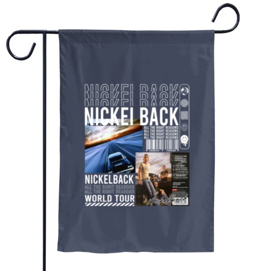Discover Nickelback Music Garden Flags, Merch Vintage Get Rollin' Tour 2023 Garden Flags