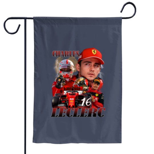 Discover Charles Leclerc Vintage Bootleg Garden Flags