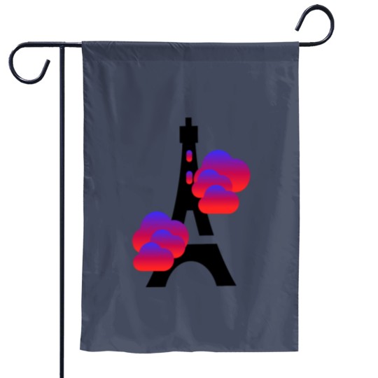 Discover Eiffel Tower From Paris Garden Flags