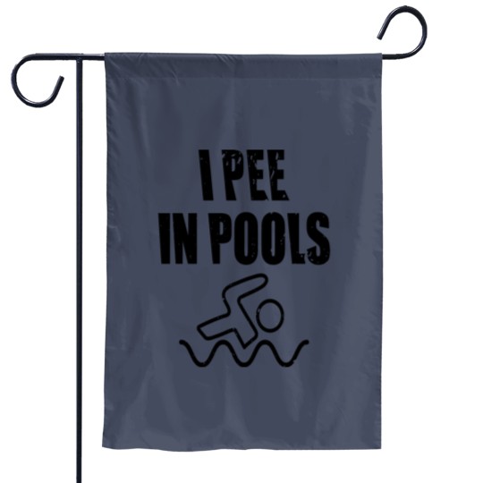 Discover i pee in pools i pee urinate in the pool Garden Flags