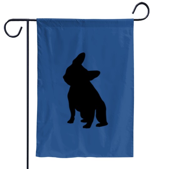 Discover French Bulldog Head Tilt Apparel, Frenchie Head Ti Garden Flags