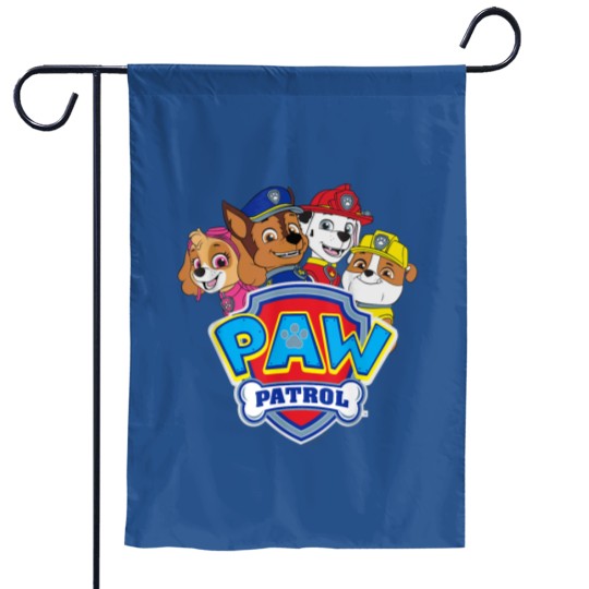 Discover Paw-Patrol Group With Logo Garden Flags