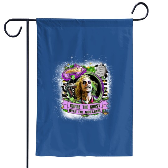 Discover Beetlejuice Garden Flags - Ghost With The Most Babe