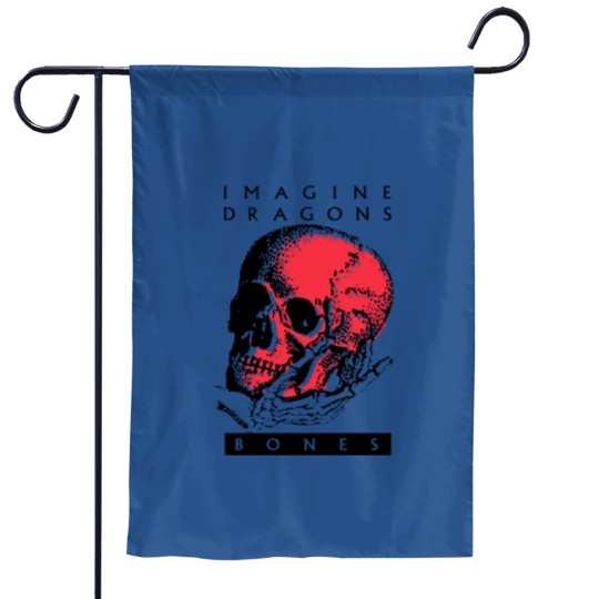Discover Vintage Bones Imagine Dragons Skull Art Garden Flags