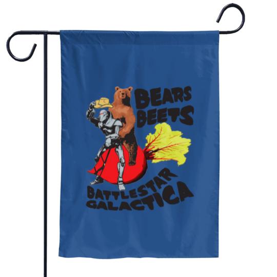 Discover Bears Beets Battlestar Galactica The Office - Bears Beets Battlestar Galactica - Garden Flags