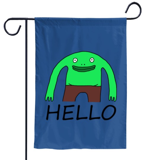 Discover Smiling friends Mr Frog sticker Sticker Garden Flags