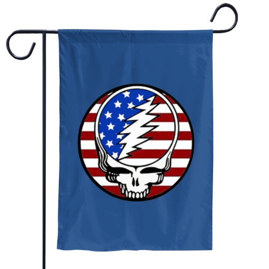Discover Grateful Skull Dead Circle America Garden Flags