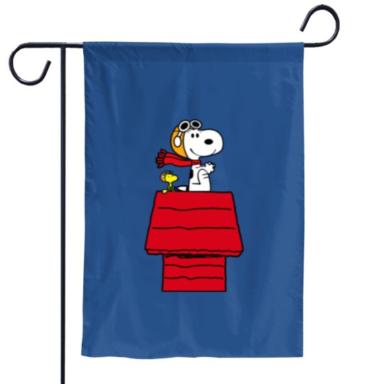 Discover Snoopy Pilot Airplane Garden Flags