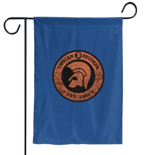 Discover Trojan Records Garden Flags