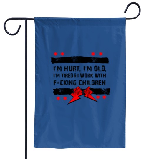 Discover Old Man Punk - Hurt, Old, Tired Garden Flags