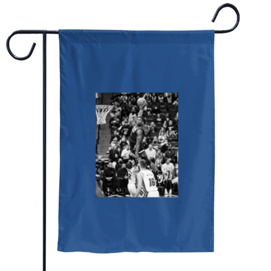 Discover Anthony Edwards - Dunk Of The Year - Black/White Classic Garden Flags