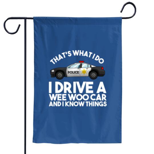 Discover Funny Police Officer Gift For Cop Law Enforcement Men Women Garden Flags