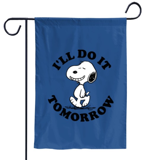 Discover Snoopy I'll Do It Tomorrow Garden Flags