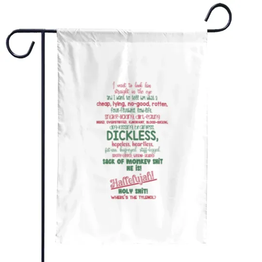 Discover Funny Christmas Vacation movie Clark Griswold Cussing a rant about his boss coffee mug Garden Flags