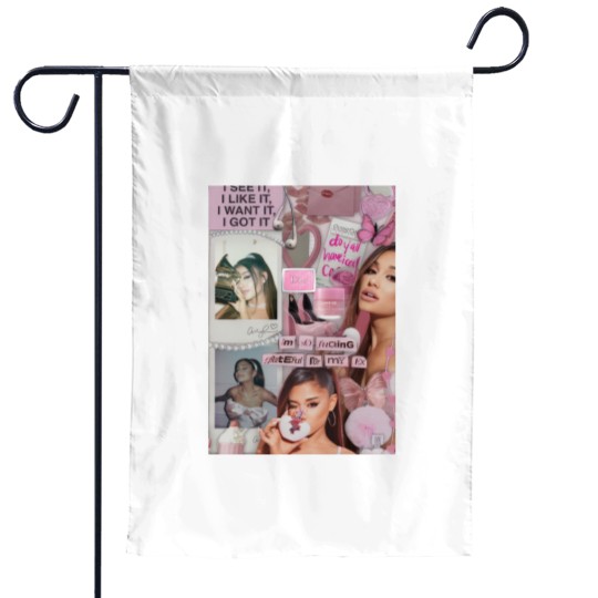 Discover Vintage Ariana Grade Garden Flags, Music Concert Graphic Garden Flags