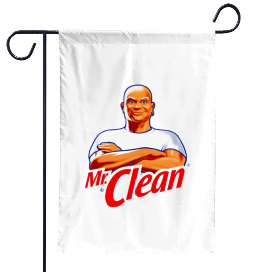 Discover Mr Clean Logo Cleaning Product Fan Garden Flags