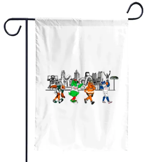 Discover Philadelphia Sports Garden Flags, Philly Mascots Garden Flags