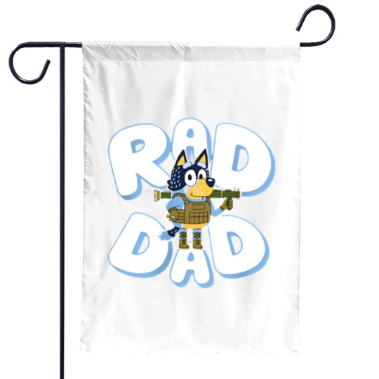 Discover Father day BlueyDad Rad Dad Garden Flags, BlueyDad and Bandit Garden Flags