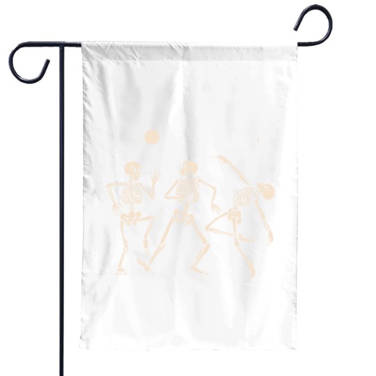 Discover Vibing dancing skeletons Garden Flags