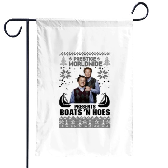 Discover Prestige Worldwide Presents Boats'n Hoes Ugly Christmas Sweat Garden Flags
