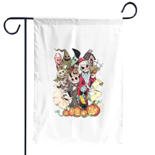 Discover Nightmare Nightmare Before Christmas Garden Flags