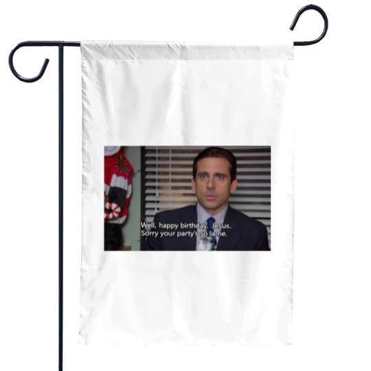 Discover Michael Scott Garden Flags - The Office Christmas