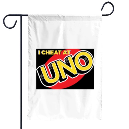 Discover I CHEAT AT UNO Garden Flags