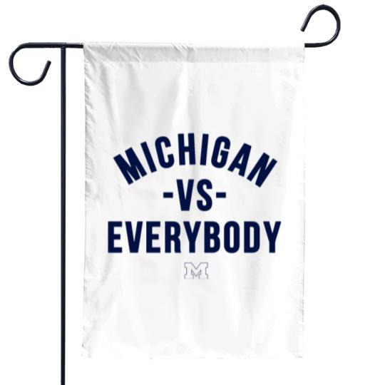 Discover Michigan Vs Everybody Garden Flags, Wolverines Football Fan Gear, College Team Garden Flags