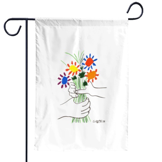 Discover Flowers Bouquet by Pablo Picasso Garden Flags