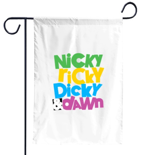 Discover nicky ricky dicky and dawn Garden Flags