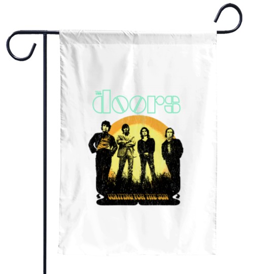 Discover The Doors Waiting for the Sun Jim Morrison Grey Licensed Garden Flags Garden Flags Men