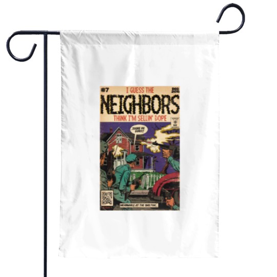Discover 4 Your Eyez Only Album Neighbors Lyrics - I Guess The Neighbors Think I'm Sellin' Dope T-Shi Garden Flags