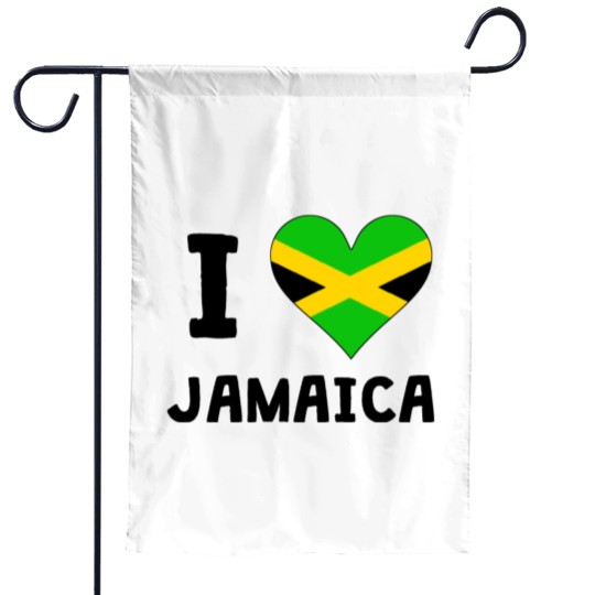 Discover I Heart Jamaica Garden Flags