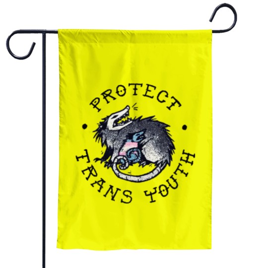 Discover Protect Trans Youth Possum Support Trangender LGBT Pride Garden Flags