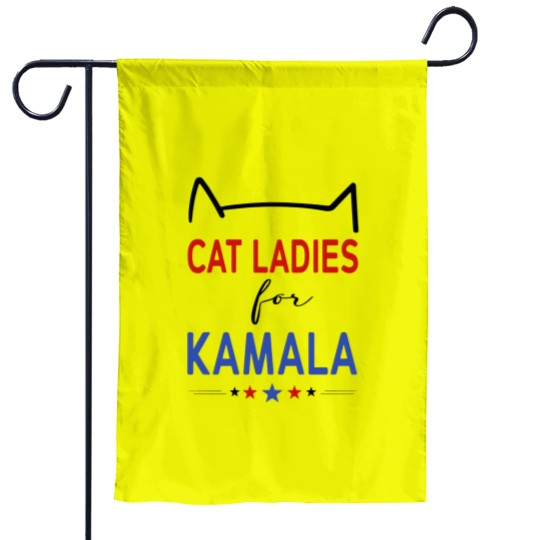 Discover Kamala Cat Lady Garden Flag