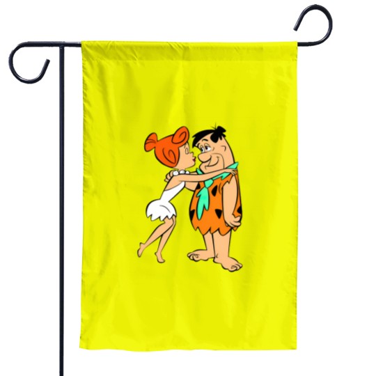 Discover Peter and Wilma Flintstone Active Garden Flags