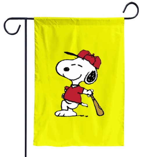 Discover Snoopy Baseball Garden Flags