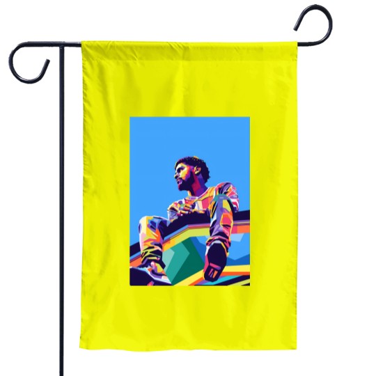 Discover J Cole Wpap Pop Art - J Cole - Garden Flags