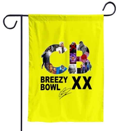 Discover Breezy Bowl XX Garden Flags, Chris Brown Breezy Bowl XX Tour Garden Flags