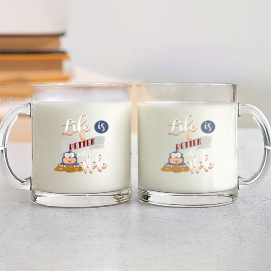 Discover Life is better with a Mole Moles Glass Mugs