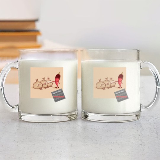 Discover pepper spray man gets his onions.. Glass Mugs